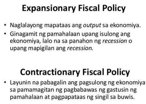 Ano Ang Pagkakaiba Ng Expansionary Money Policy At Contractionary
