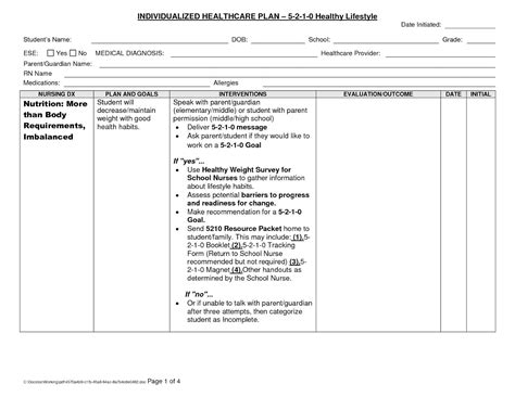Nursing Care Plan Templates Blank The Best Template Example