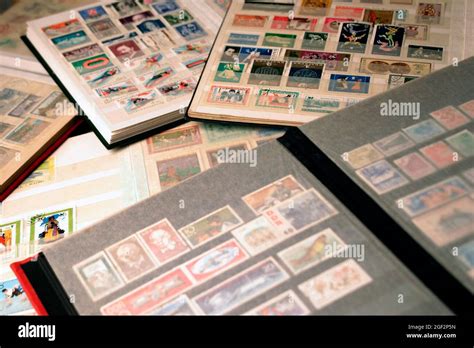 Stamp Albums Stock Photo Alamy