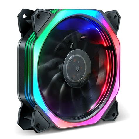 Rgb Cube Cooling Fans Computer Power Supply Cooler Fan Case Chassis 12v