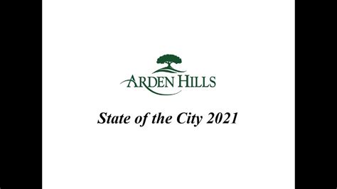 Arden Hills State Of The City 2021 Youtube