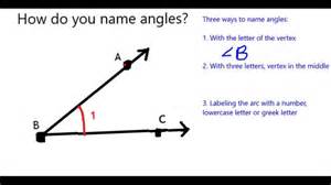 How do you Name an Angle? - YouTube