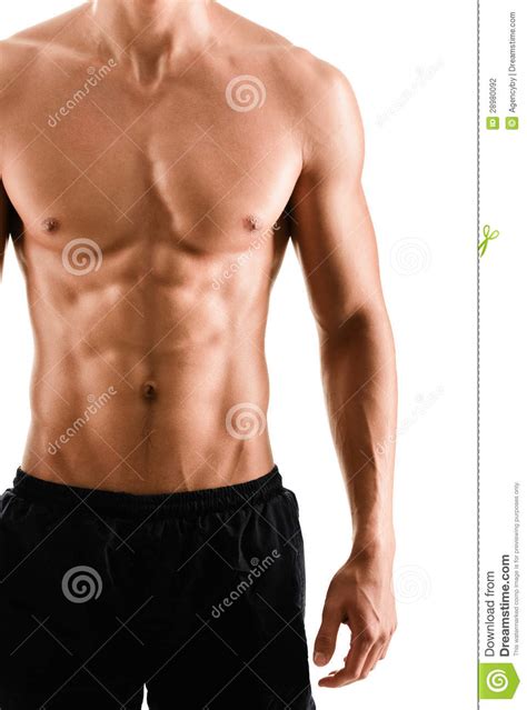 Ente Sexy Mezzo Nudo Dello Sportivo Muscolare Fotografia Stock Immagine Di Muscolare Cassa