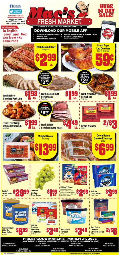 Mac's Freshmarket Ad Circular - 03/08 - 03/15/2023 | Rabato