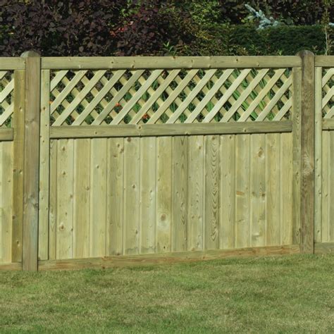 Home of the uk's strongest fence panels. Tongue & Groove Boarded Fence Panel - Lattice Top | Free ...
