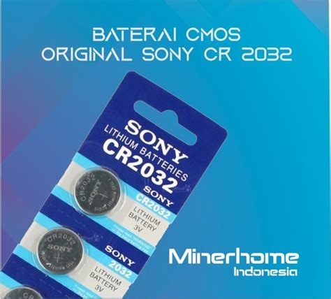 Jual Baterai CMOS PC Motherboard Sony CR2032 3V Lithium Di Lapak Miner
