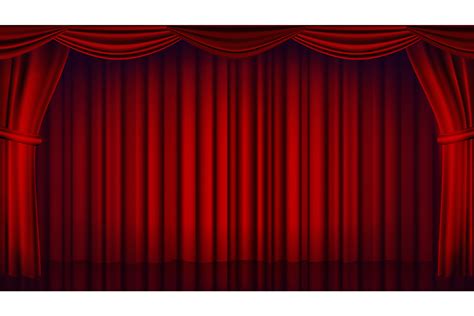 Red Theater Curtain Vector Theater Graphic By Pikepicture · Creative