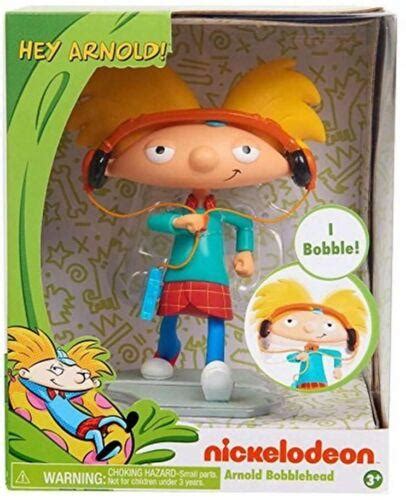 Nick Nickelodeon 90s Retro Hey Arnold Toy Figure Bobblehead