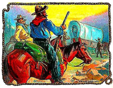 Cowboys On The Move 1900 Mixed Media By Dwight Goss Fine Art America