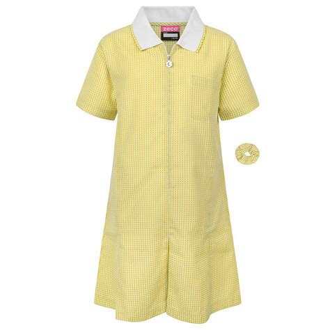 Yellow Gingham School Dress School Summer Dresses