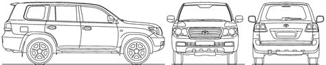 Toyota Land Cruiser Drawing