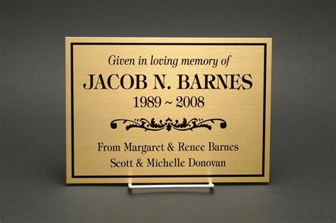 Brass Plaques Pella Engraving And Sign Company