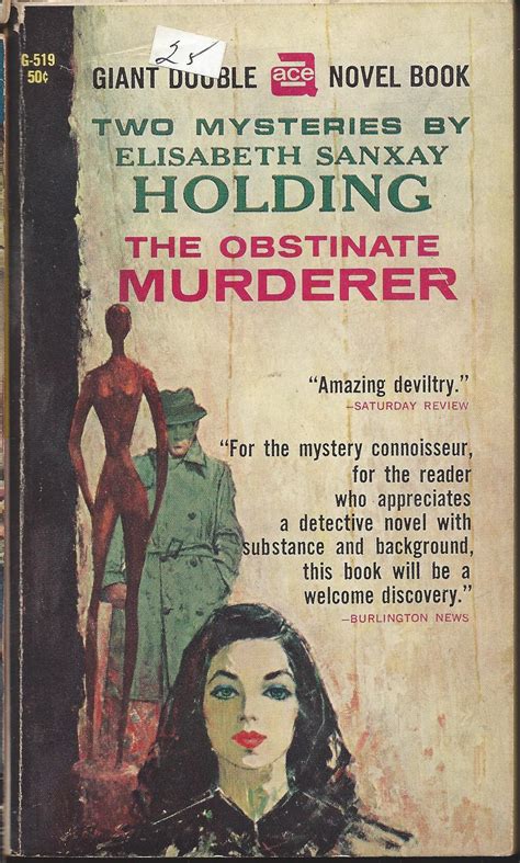 the obstinate murderer by elisabeth sanxay holding ace double crime fiction pulp fiction