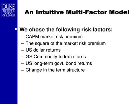 Ppt A Multi Factor Residual Based Trading Strategy Powerpoint