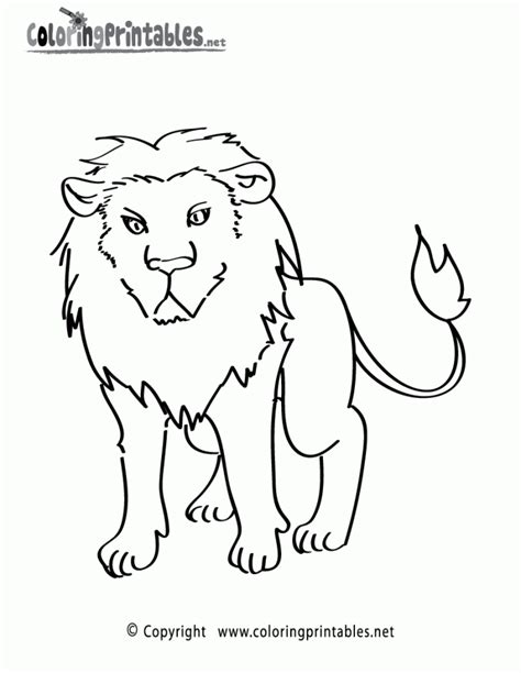 Circus Lion Coloring Page Kids Coloring Home