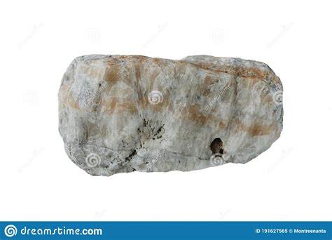 Gray Marble Rock Isolated On A White Background Stock Image Image Of