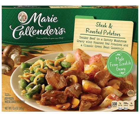 Marie callender's frozen dinners are convenient meals that bring back the homestyle cooking you crave. Marie Callenders Frozen Dinner Steak & Roasted Potatoes 11 ...
