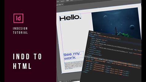 Indesign Tutorial - How to Export Indesign file into HTML (Read the