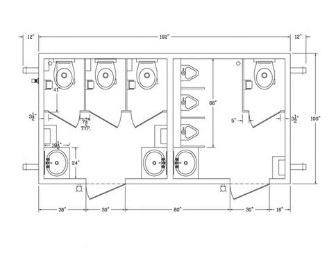Toilet stall compliant with florida accessible stall requirements. size of washroom - Google Search | Public restroom design ...