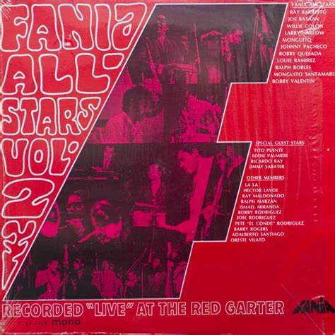 Fania All Stars Vol2 Live At The Red Garter シンクロナイズ堂