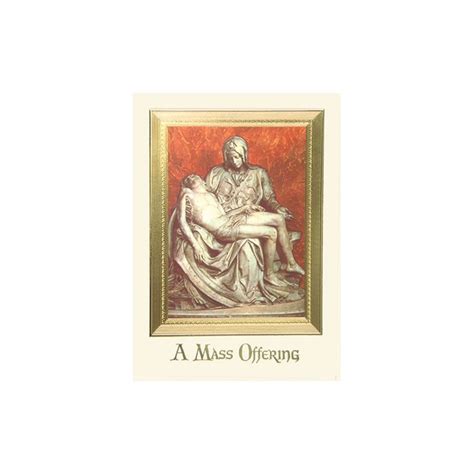 Check spelling or type a new query. Pieta Mass Card-catholic mass cards-mass cards for the ...