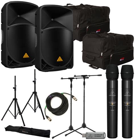 Behringer B115d Package With Wireless Mics Sweetwater