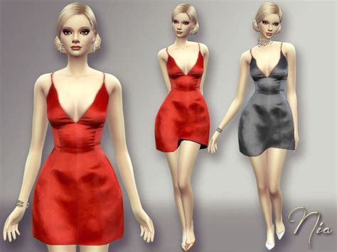 The Sims Resource Satin Dress