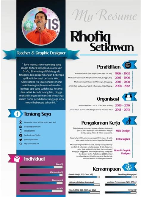 Unggah foto anda dengan menggunakan fitur 'seret dan taruh' pengunggah foto canva. 10 Contoh CV dan cara membuatnya yang benar, menarik, dan ...