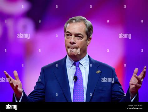Nigel Farage Member Of The European Parliament Speaks At The