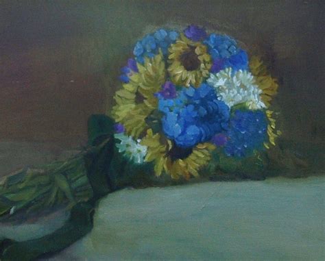 Hydrangea And Sunflowers Painting Mystery Dinner Party