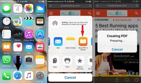 Once the pdf file is open, tap on the share icon located at the bottom left corner of your screen. How to Save Webpage as PDF on iPad, iPhone, Mac: iOS 9