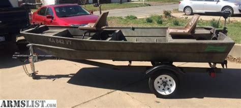 Armslist For Saletrade Jon Boat 12 Ft With Trailer