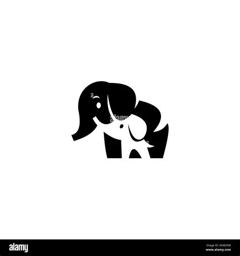 Elephant Logo Negative Space Design Stock Vector Image And Art Alamy