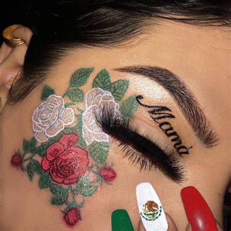 Mexico Independence 🇲🇽 Mexican Makeup Aesthetic Makeup Baddie Makeup