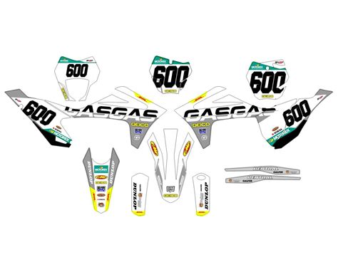 Kit decorativo Gasgas EC (2021-2023) - Geico | Kitdeco-moto.fr