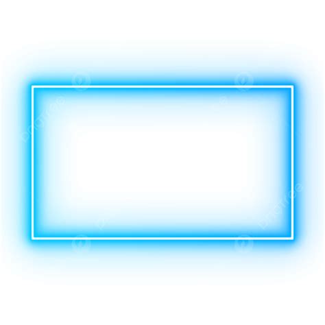 Blue Neon Frame Neon Transparent Neon Design Neon Border Png And