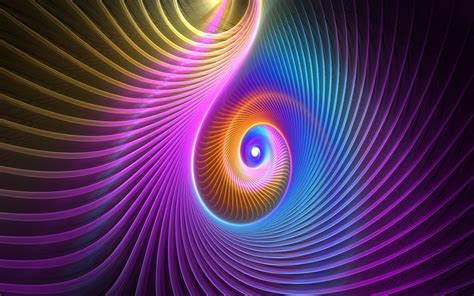 Purple And Yellow Spiral Illusion Photo Hd Wallpaper Wallpaper Flare