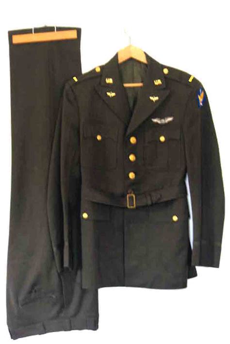 Flight Suit And Dress Uniform Of Tuskegee Airman Charles Dorkins Caf
