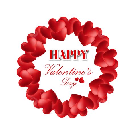 Happy Valentine Day Vector Hd Png Images Happy Valentines Day With 3d
