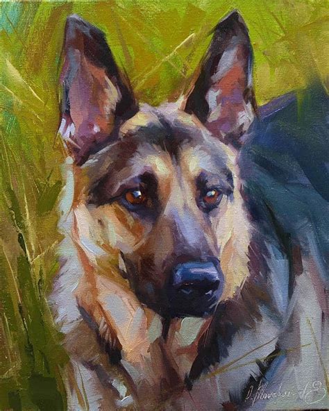 Dog Oil Portrait Dog Artwork Costom Pet Portrait Pet Oil Painting