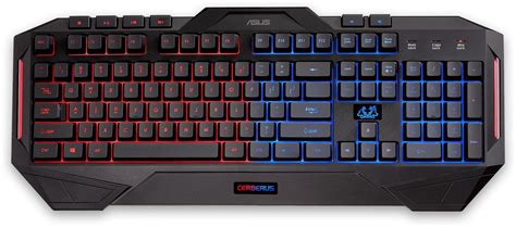 Cerberus Arctic Led Gaming Keyboard Uk Layout