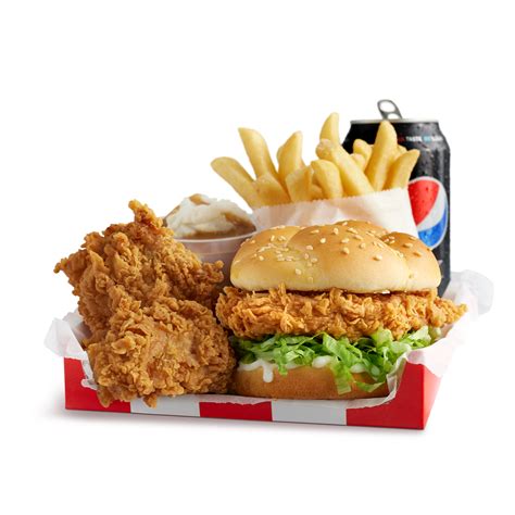 Zinger Burger Box Hot And Crispy Boxed Meals Kfc Menu