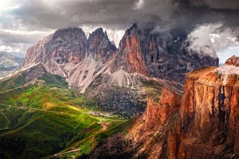 Wallpaper Italy South Tyrol Dolomites Mountains Alps