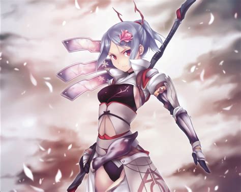 46 Anime Girl Warrior Wallpaper On Wallpapersafari