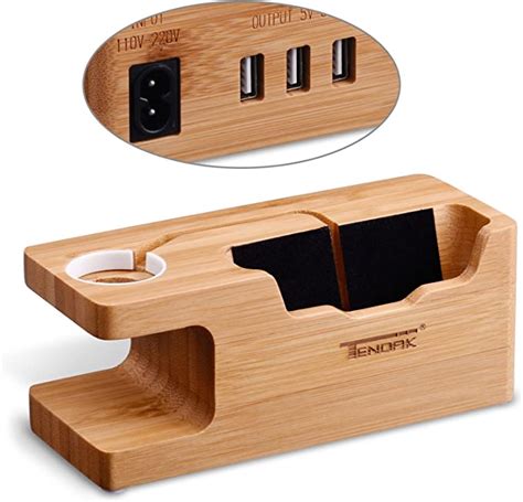Usb Charging Stand Tendak Phone Stand With 3 Usb Port