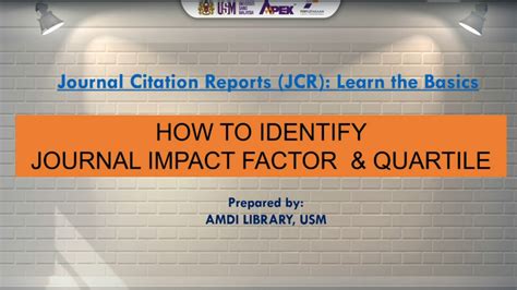 How To Identify Journal Impact Factor And Quartile