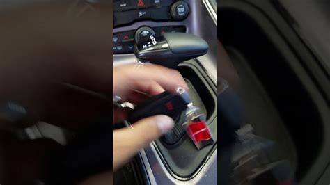 Put your dodge key into the ignition. Manual start 2016 dodge challenger (dead keyfob) - YouTube