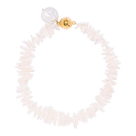 White Freshwater Pearl Necklace Brandalley