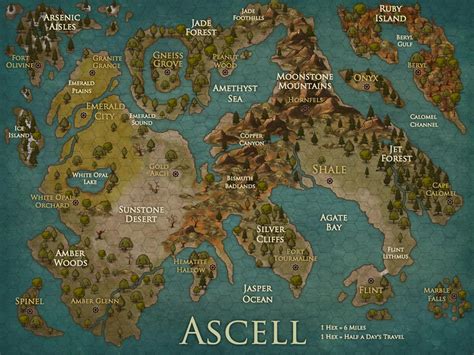 Ascell Fantasy Map Making Fantasy World Map Fantasy City Dnd World
