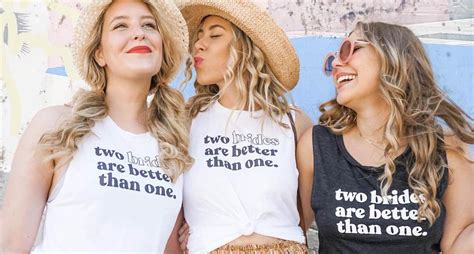 Cute And Classy Lesbian Bachelorette Party Supplies The Brides Will Love